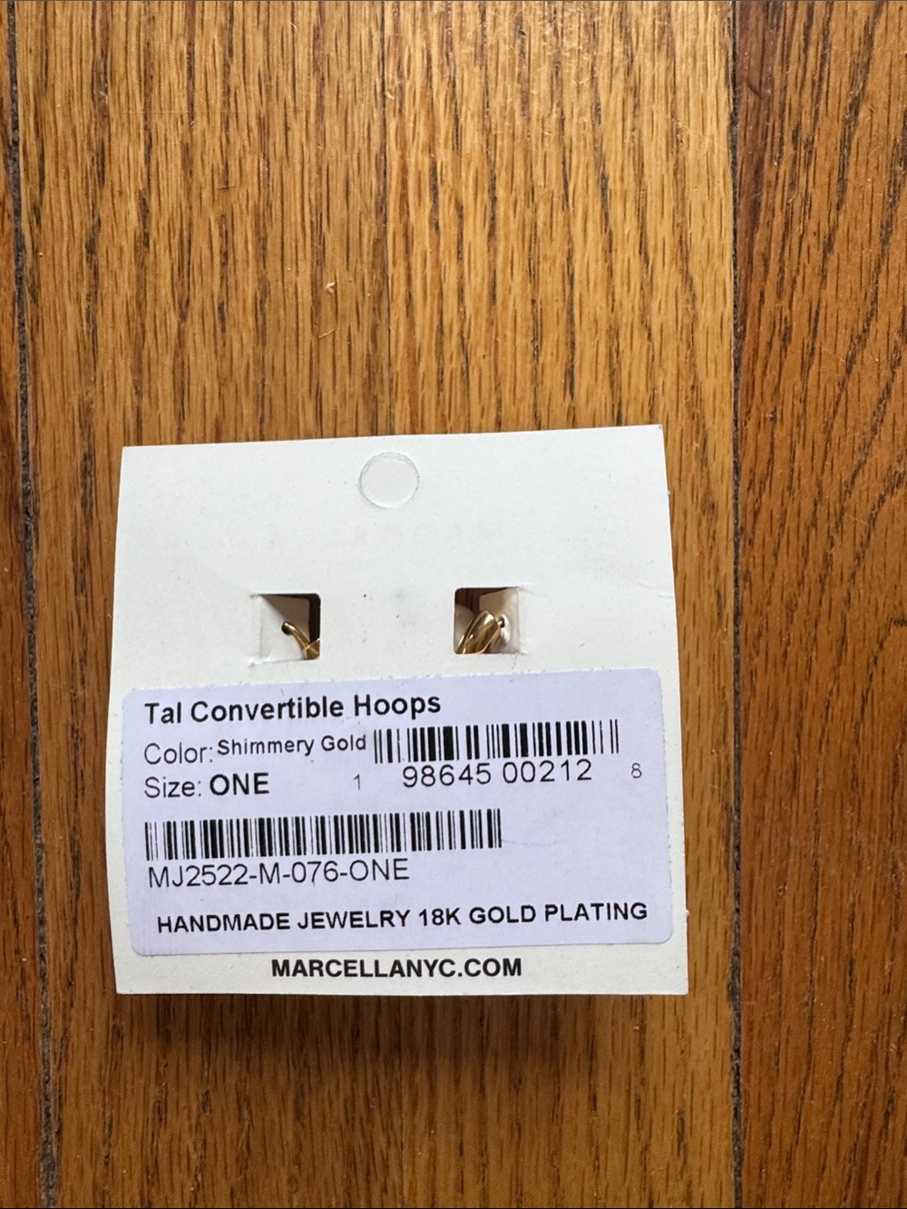 MARCELLA Chunky Gold Hoop Earrings with Pearl Drops - Picture 5 of 5